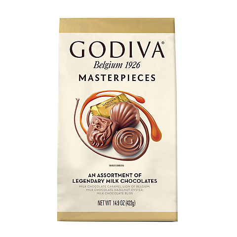 Godiva Masterpieces Assortment of Legendary Milk Chocolate, 14.9 oz.