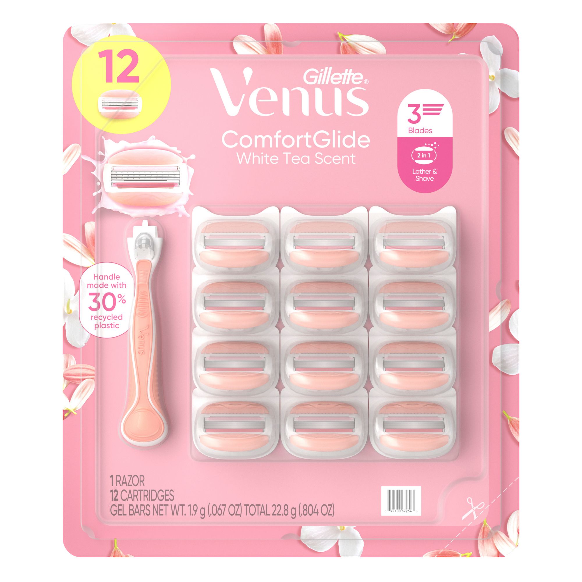 Venus Smooth Women's Razor Handle + Blade Refills Value Pack, 1 ct - Pay  Less Super Markets