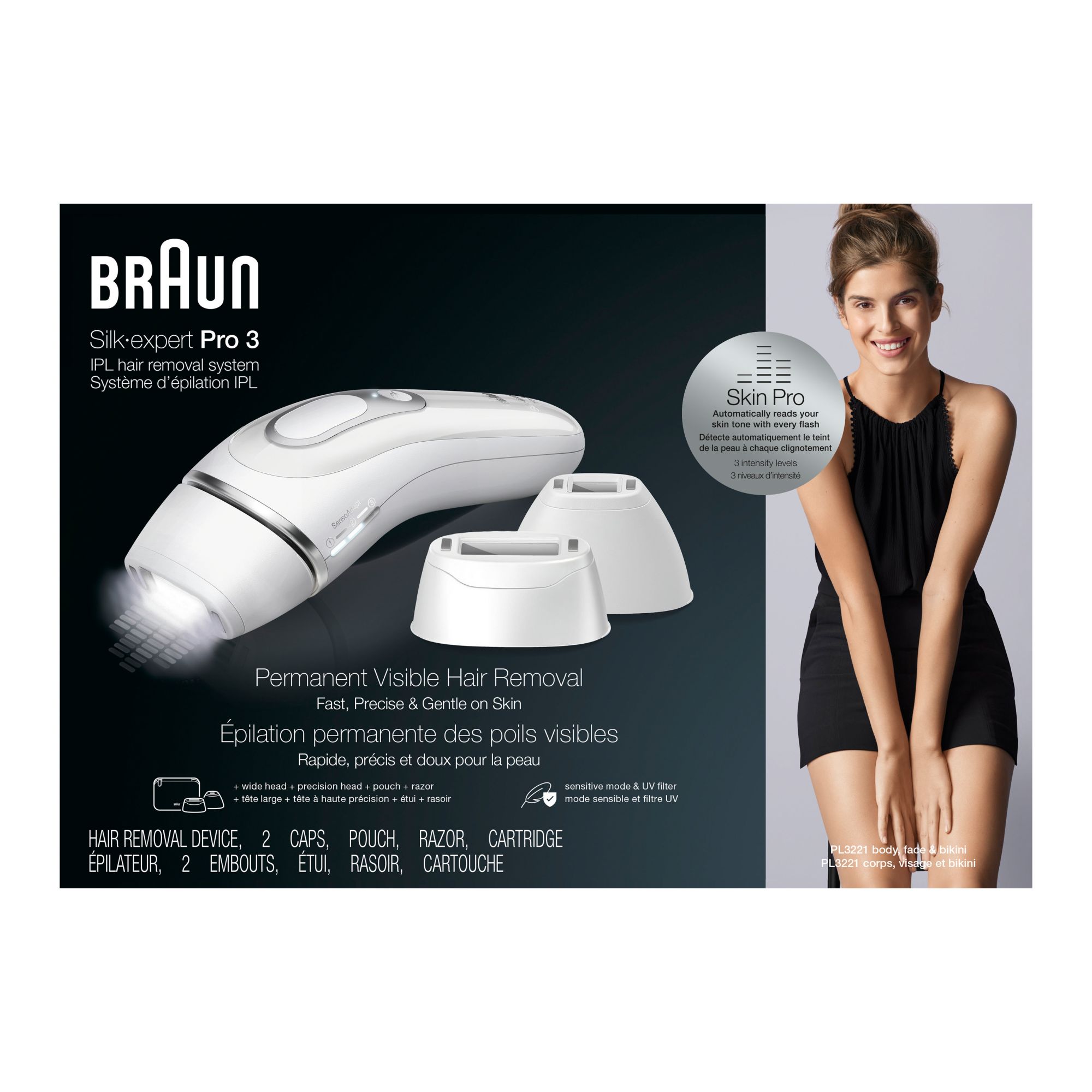Braun Silk Expert Pro 3 IPL At-Home Hair Removal System for Men