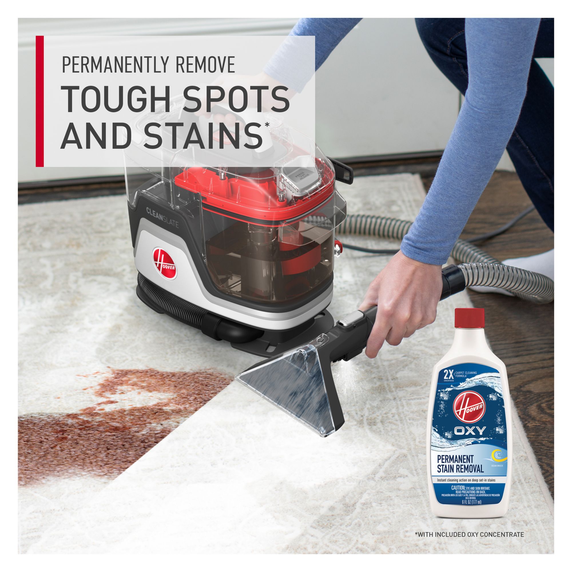 CleanSlate Plus Carpet & Upholstery Spot Cleaner With Spin Scrub Tool