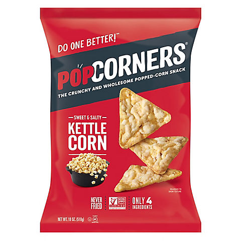PopCorners Kettle Corn Popped Corn Chips, 18 oz.