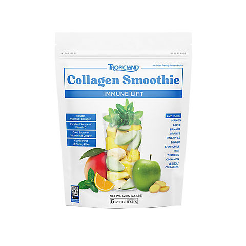 Tropicland Collagen Smoothie Immune Lift Mix, 6 pk./7.1 oz.