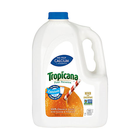 Tropicana Pure Premium Orange Juice with Calcium and Vitamin D, 128 fl. oz.