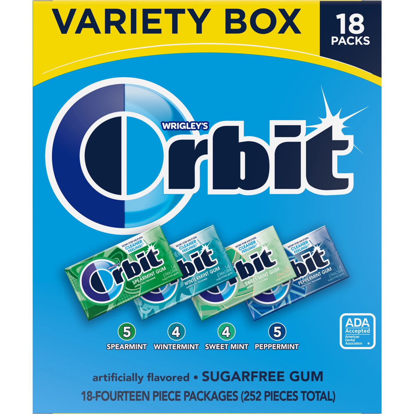 Extra Mint Sugar-Free Chewing Gum Bulk Variety Pack, 20 pk.