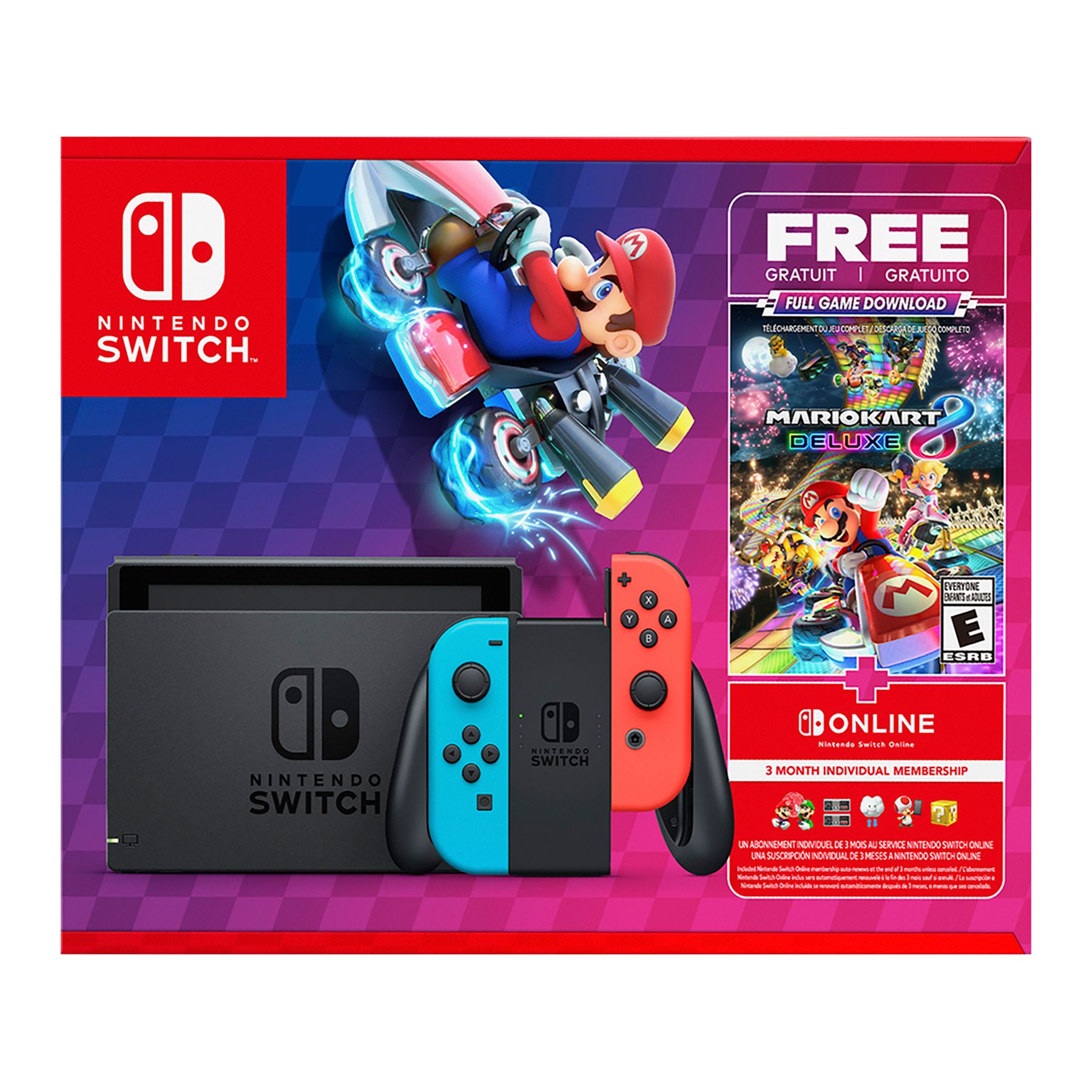 Nintendo Switch Bundle with Mario Kart 8 Deluxe Game | BJ\'s Wholesale Club