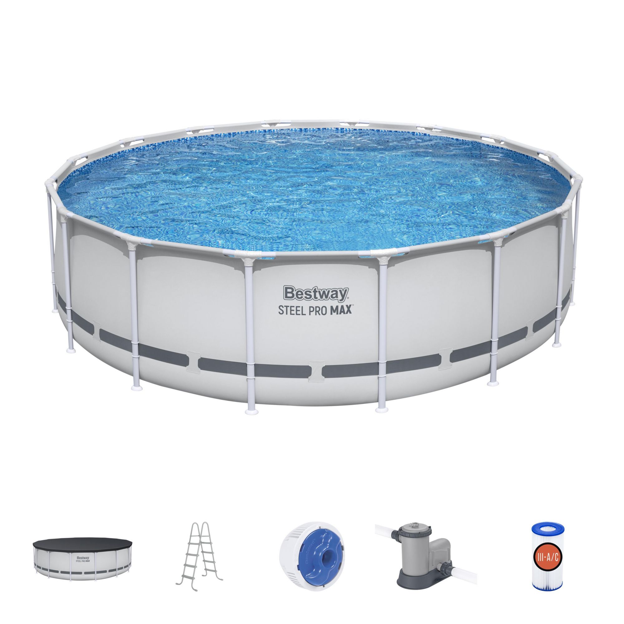 Bestway Steel Pro MAX 16' x 48" Round Above Ground Pool Set