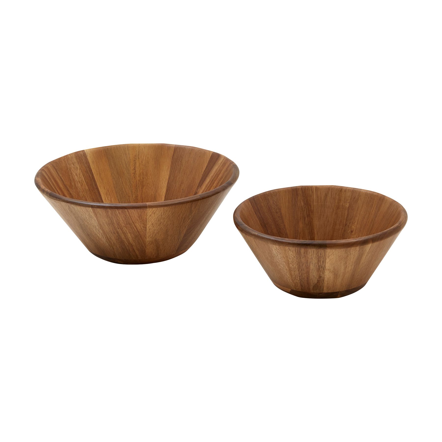 Acacia Wood Serving Bowls, 2 Pc.