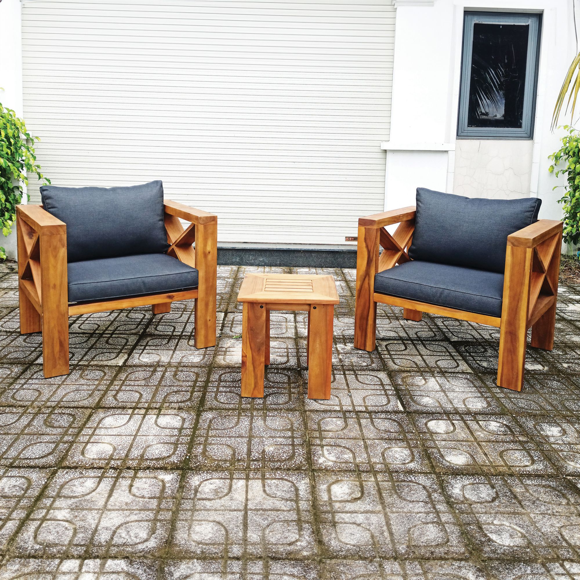 Berkley Jensen 3-Pc. Acacia Mina Bistro Set - Brown | BJ's
