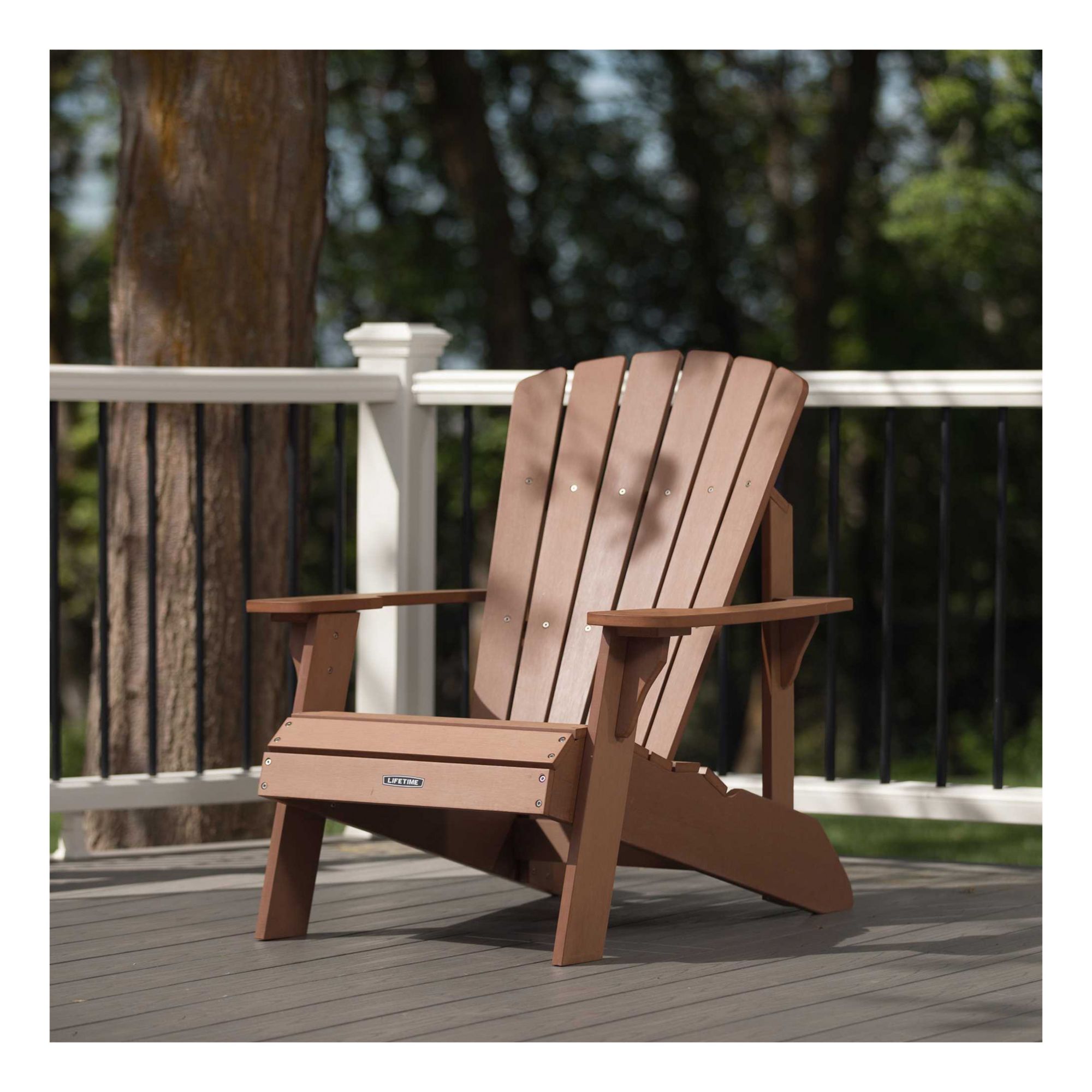 Lifetime adirondack chair 2025 and ottoman set