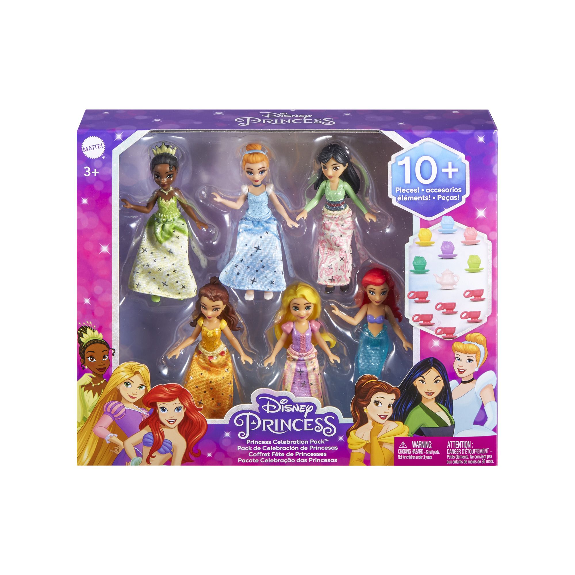 Disney Princess Toys 6 Pcs/Set 9cm Cute Cartoon Anime Princess Action -  Supply Epic