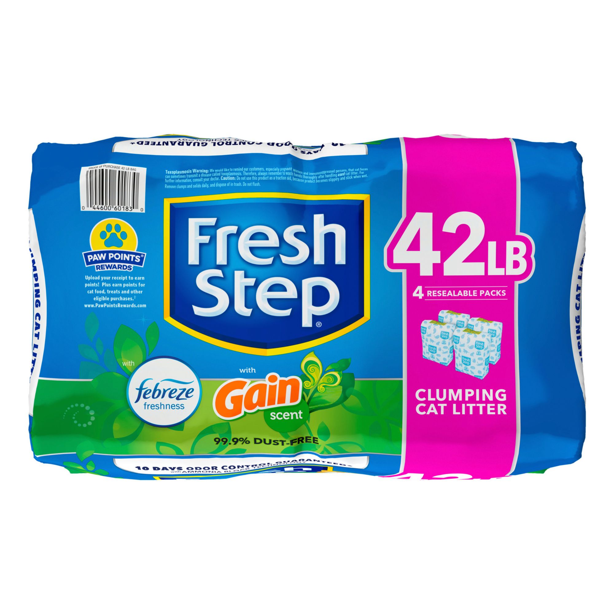 Fresh Step Clumping Litter with Febreze Gain Original Scent 42 lbs