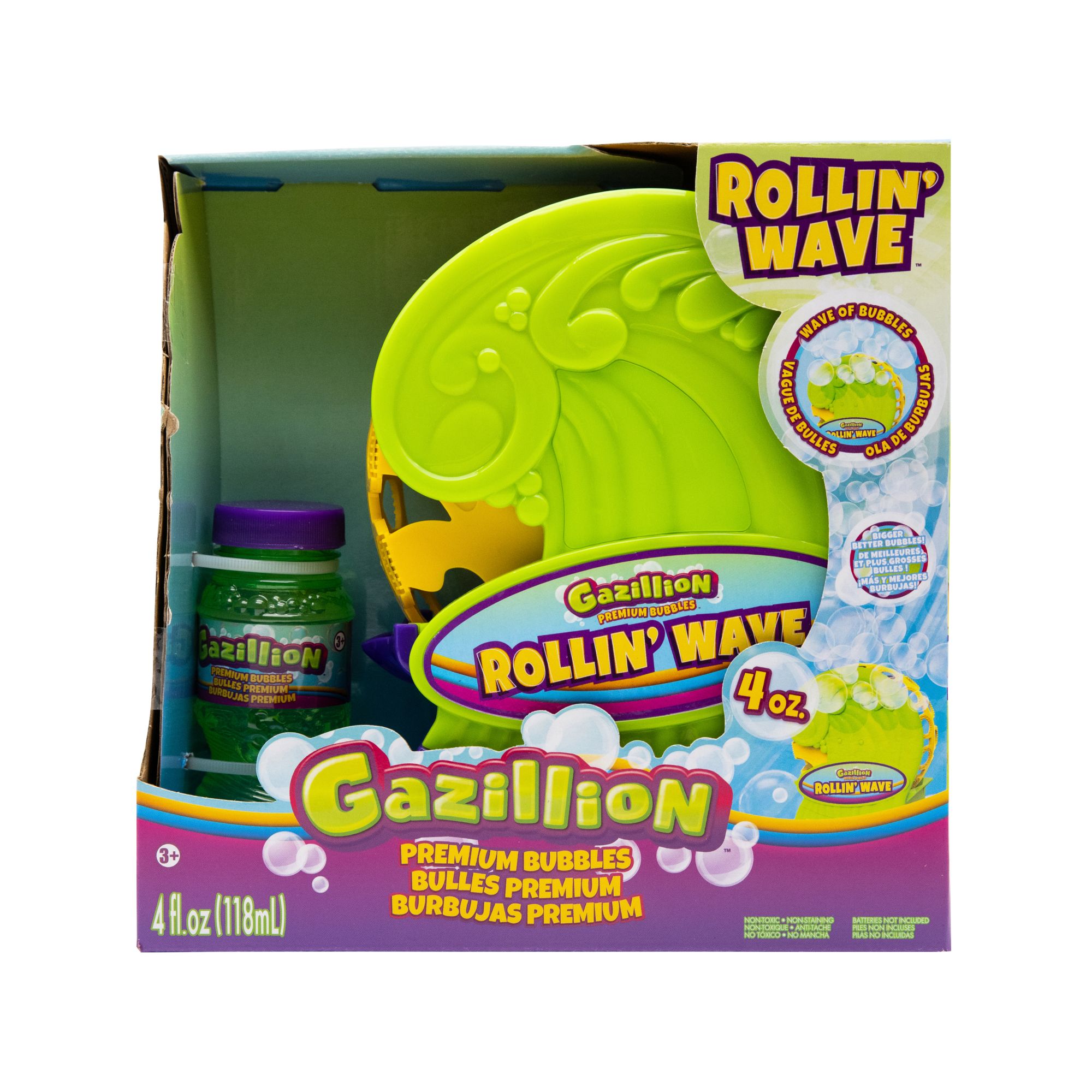 GAZILLON - PACK MACHINE A BULLES ROLLIN WAVE ET 1 L DE SOLUTION