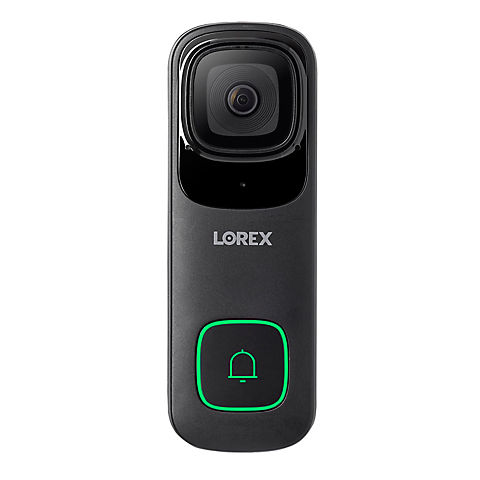 Lorex 4K Wired Video Doorbell - Black