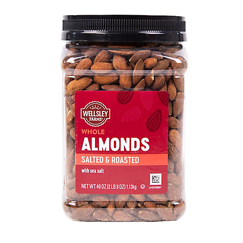 Wellsley Farms Oil Roasted & Sea Salted Almonds, 40 oz.