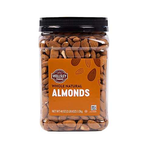 Wellsley Farms Whole Almonds, 40 oz.