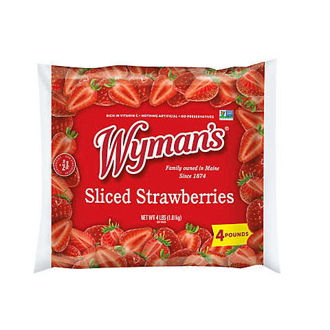 Wyman's Frozen Sliced Strawberries, 4 lbs.
