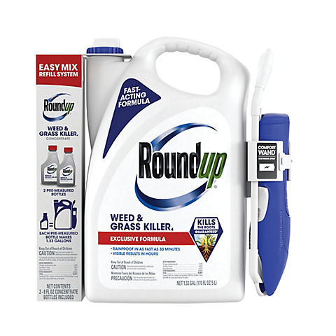 Roundup Weed & Grass Killer Club Sidecar Combo Pack with Comfort Wand and 2 8 ox. Refills