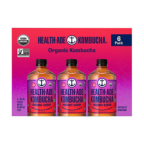Health-Ade Pomegranate Kombucha, 6 pk./16 oz.