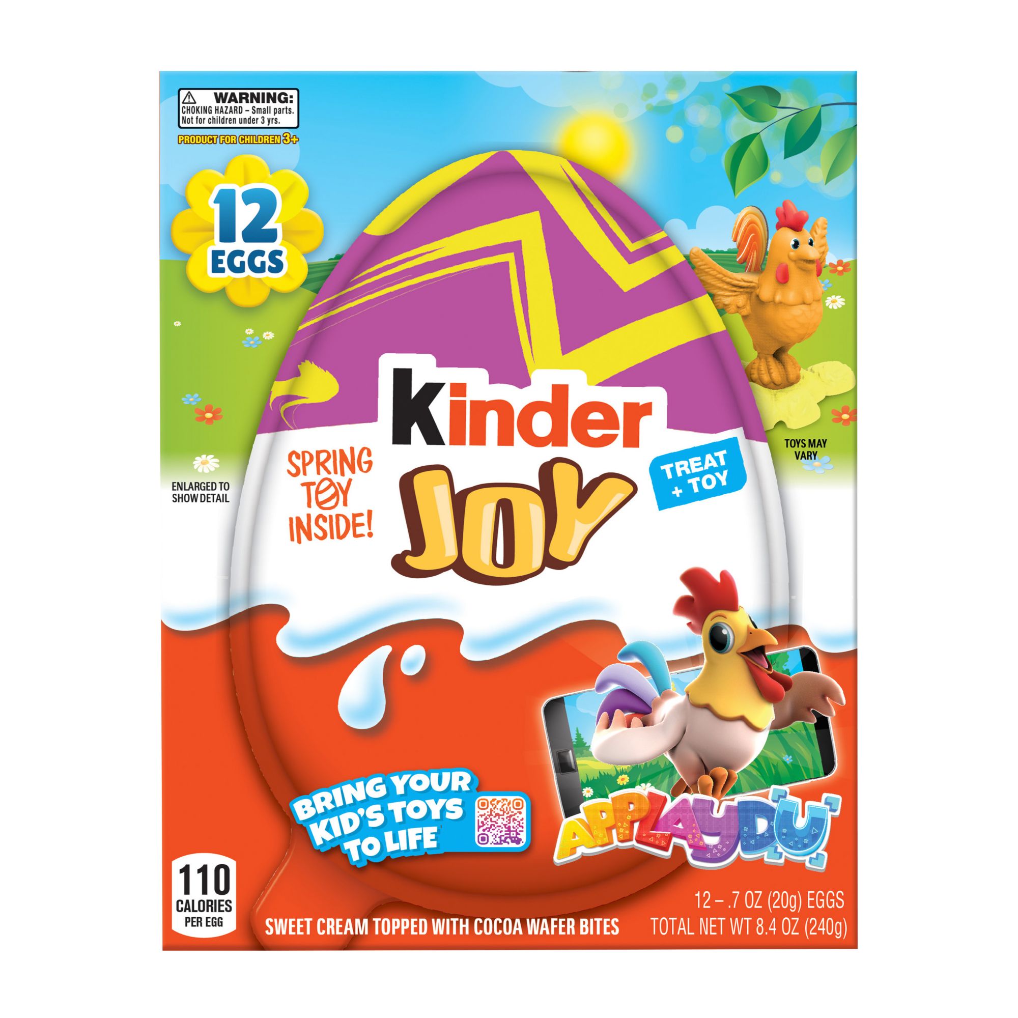 Kinder Joy Egg Treat Plus Toy Sweet Cream and Chocolatey Wafers