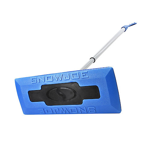 SnowJoe The Original 2-In-1 Telescoping Snow Broom Plus Ice Scraper - Blue