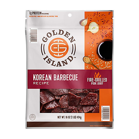 Golden Island Korean BBQ Pork Jerky, 16 oz.