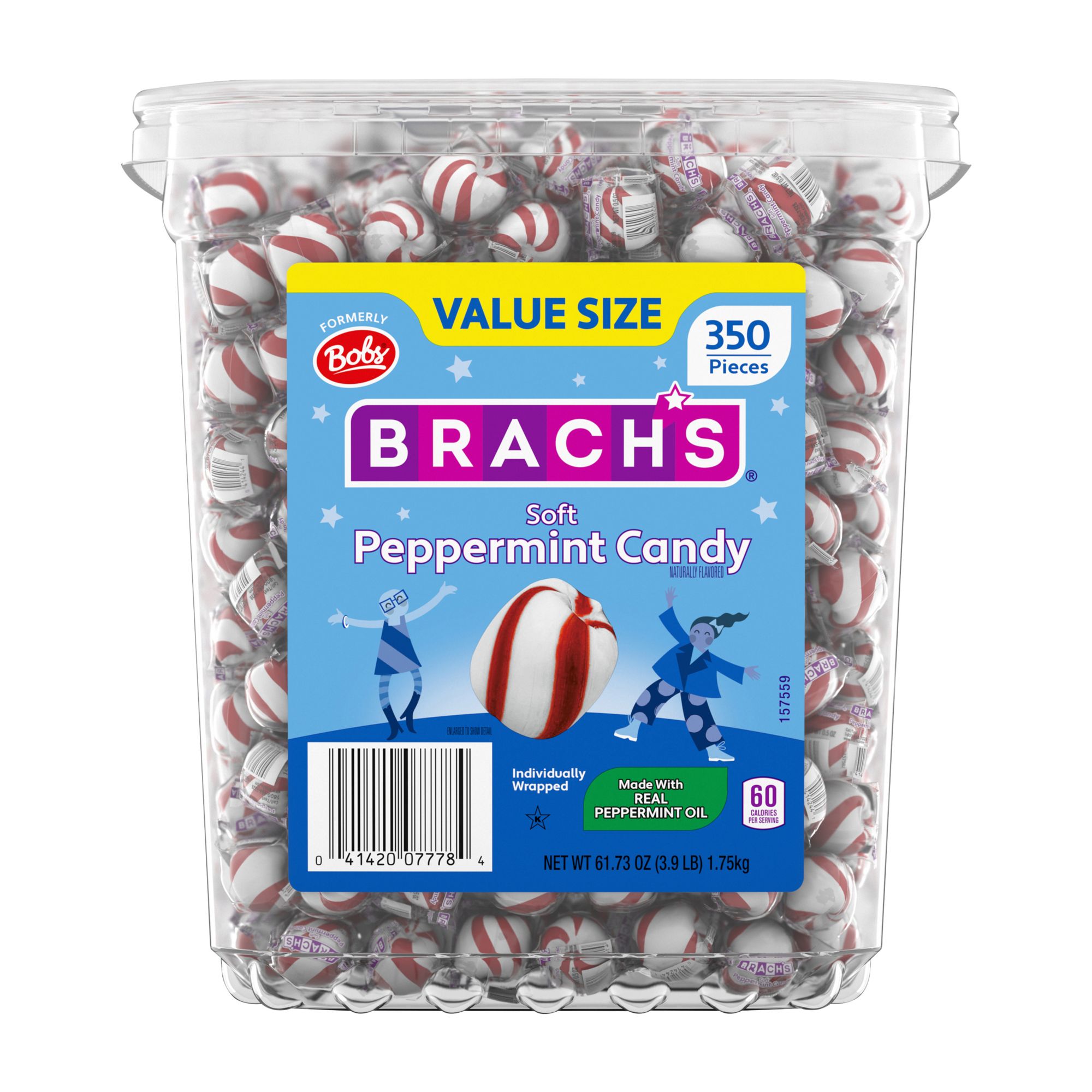 Brach's Soft Peppermint Candy 110CT - 1 Tub | Iwholesalecandy