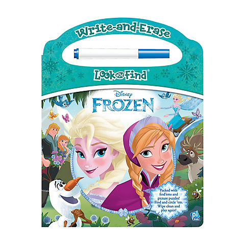 Disney Frozen - Write-and-Erase Look and Find - Wipe Clean Learning Board - PI Kids