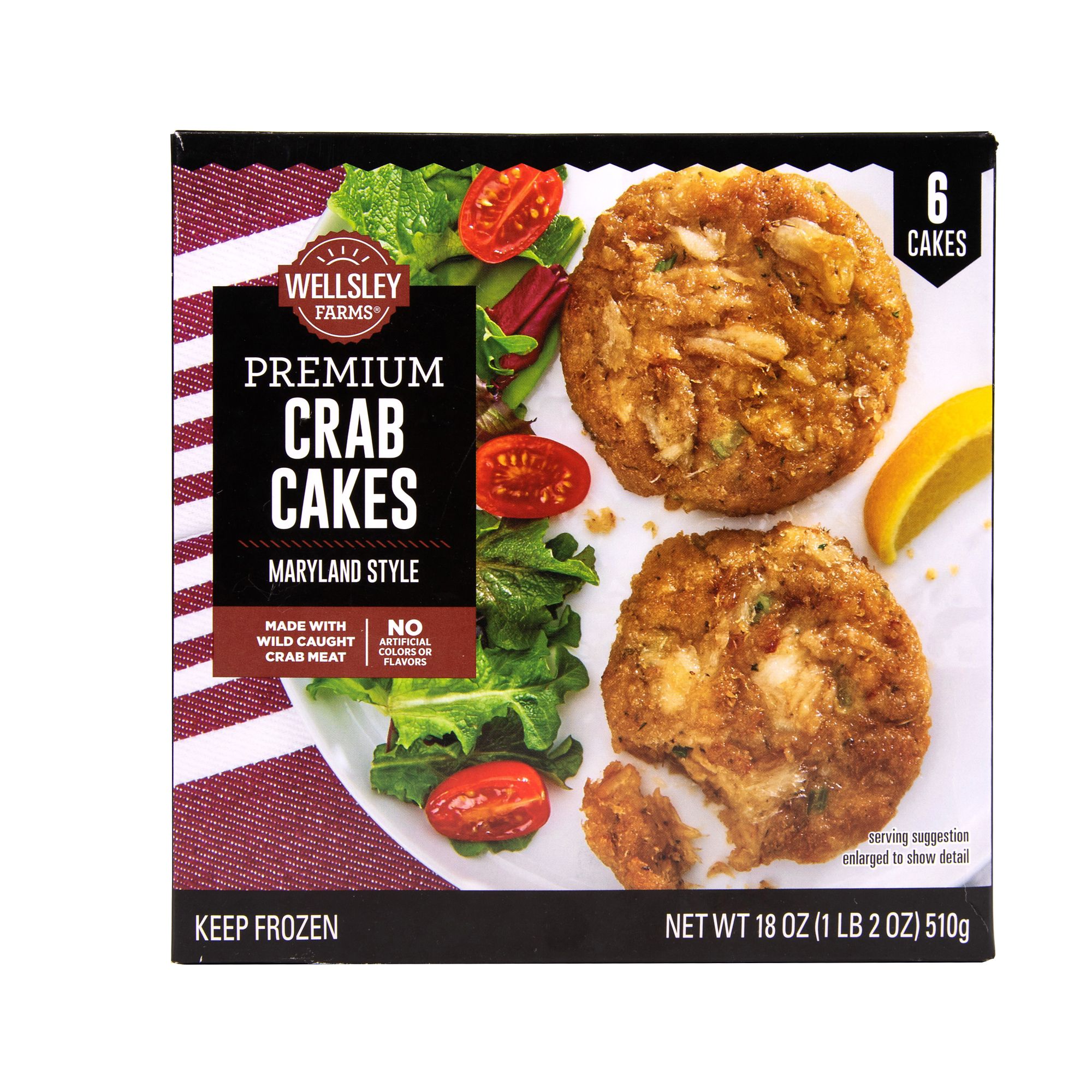 Wellsley Farms Premium Crab Cakes, 6 ct./3 oz. | BJ's Wholesale Club