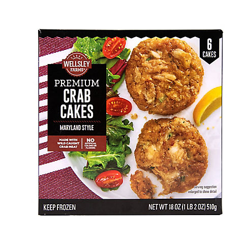 Wellsley Farms Premium Crab Cakes, 6 ct./3 oz.