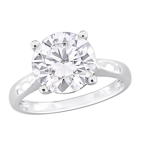 3.5 ct. DEW Moissanite Solitaire Ring in Sterling Silver