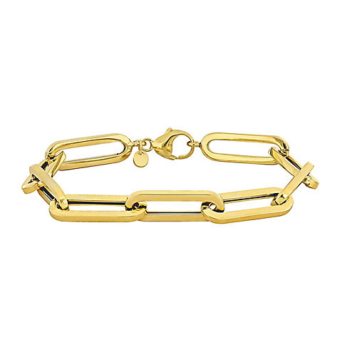 Oval Link Bracelet in 14k Yellow Gold - 8"