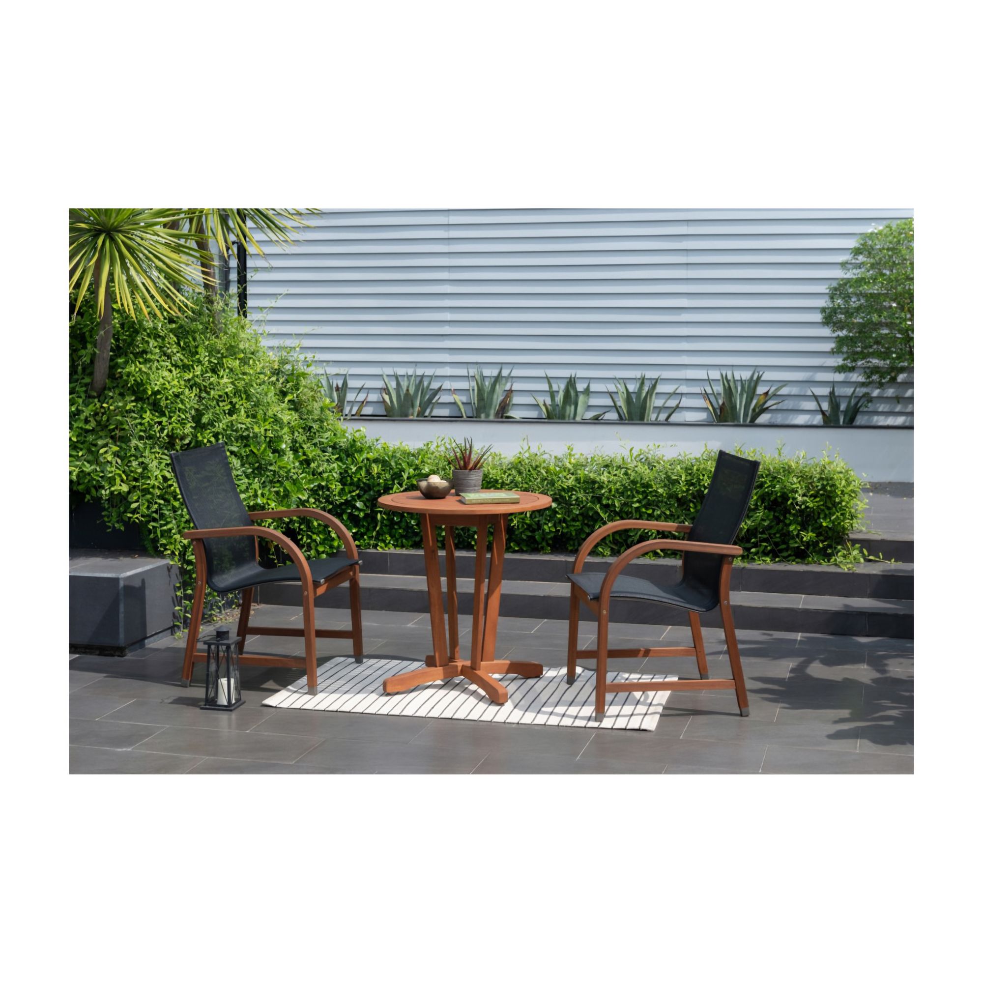 Amazonia 3Pc FSC Certified Solid Wood Patio Bistro Set BJ's Wholesale