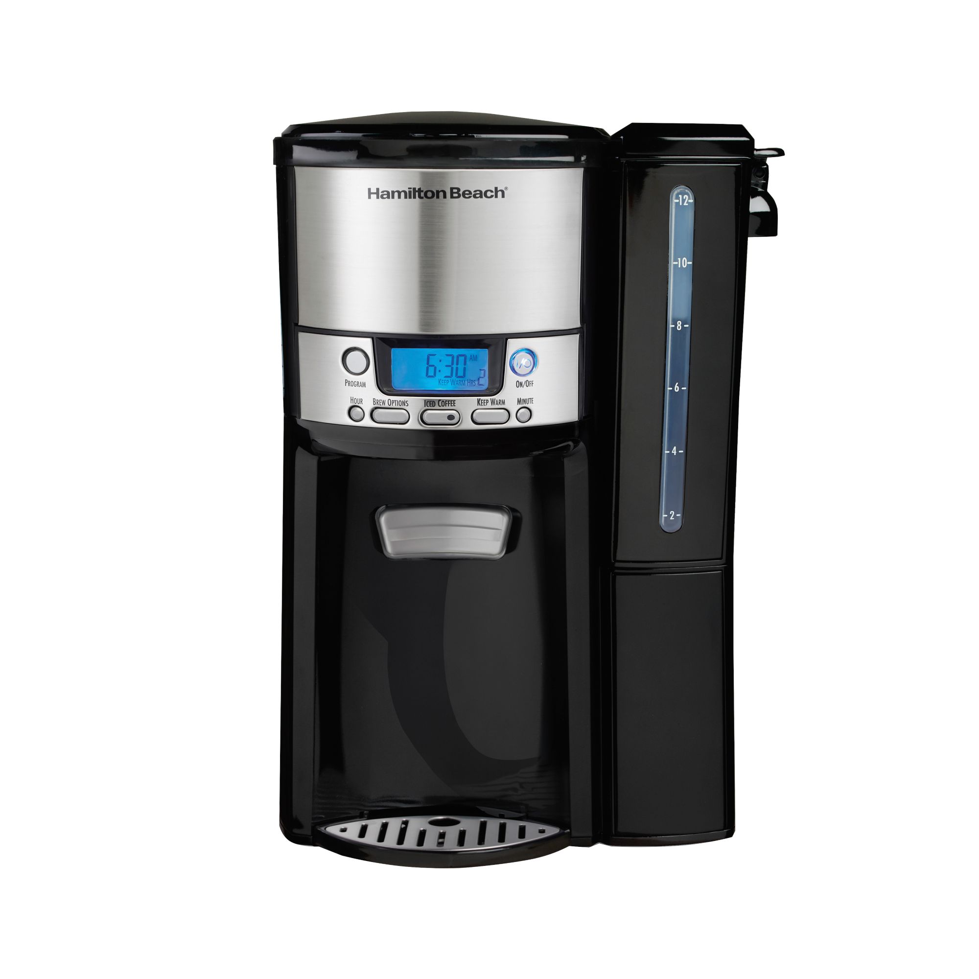 12-Cup* Programmable Coffeemaker With Vortex Technology, Black