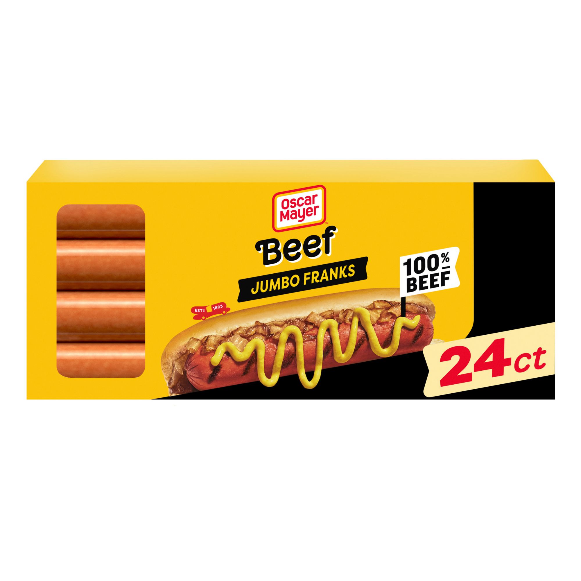 Vienna® Beef Regular Skinless Franks 6 8:1 5 lbs. (Approximately 40 Franks)