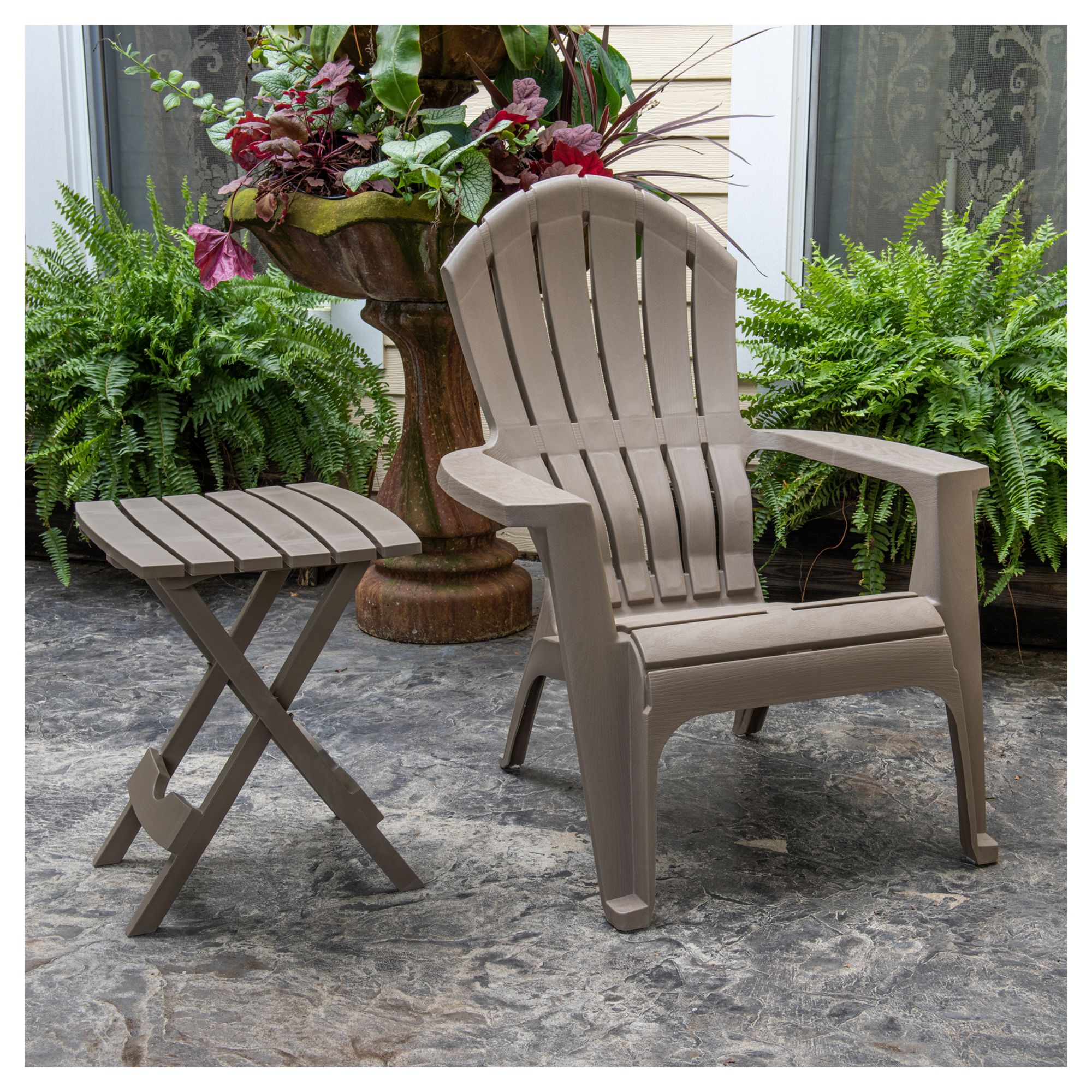 ADIRONDACK®  2脚セット 中古　美品 Piedmont Modern 2 Slat Back All-Weather Poly Resin Wood Adirondack Cha