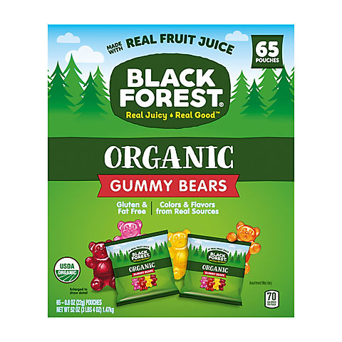 Black Forest Organic Gummy Bears, 65 ct.