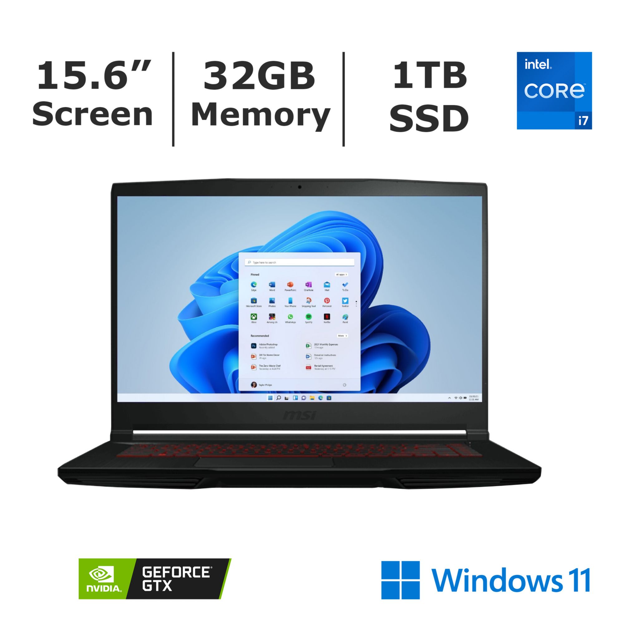 Laptop 32gb best sale ram nvidia