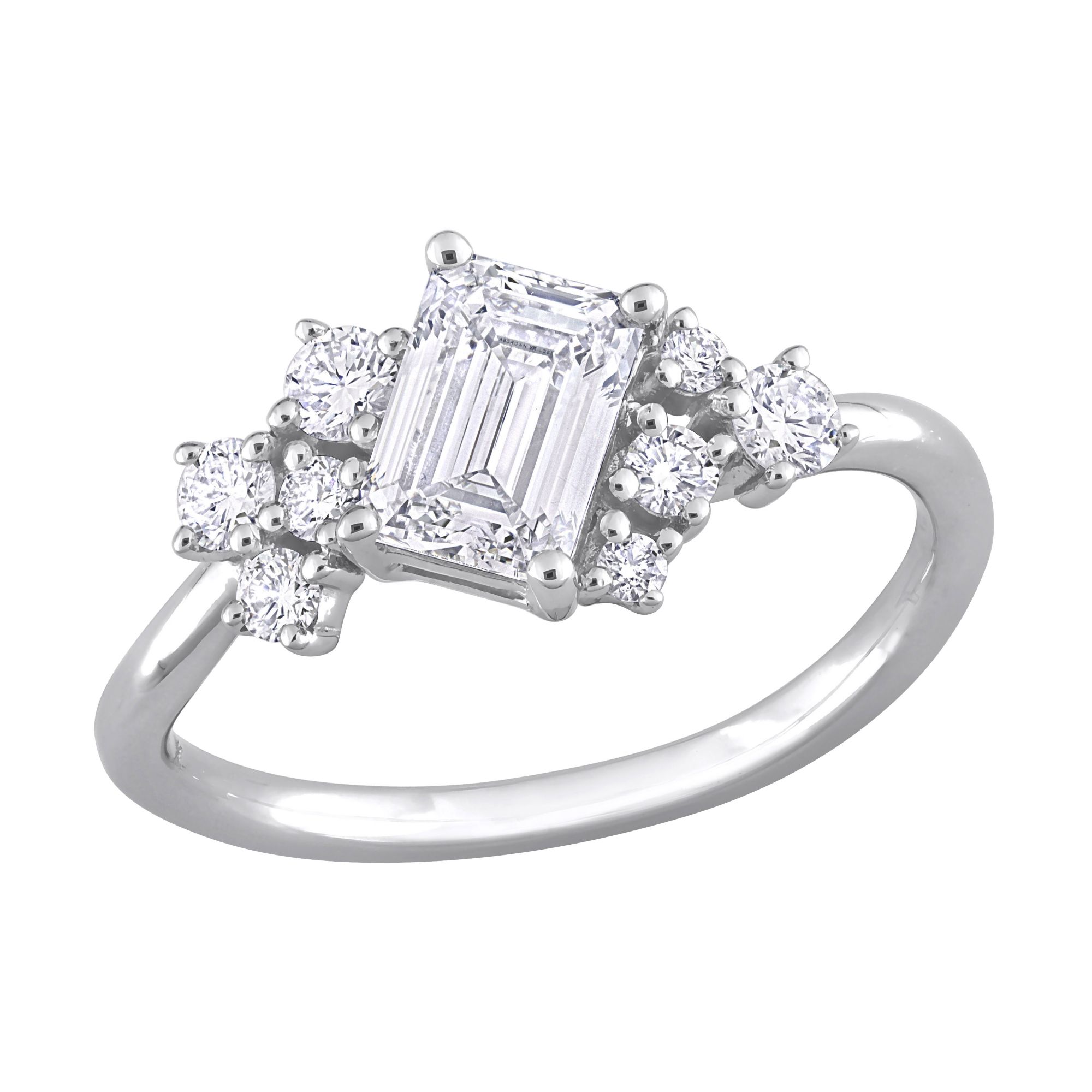 1.33 ct. t.w. Lab Grown Diamond Emerald-Cut Cluster Engagement