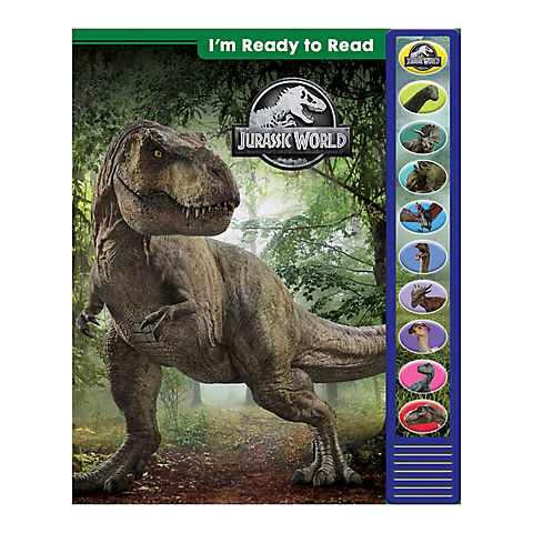 Jurassic World I'm Ready to Read Interactive Read-Along Sound Book - Great for Early Readers and Dinosaur Lovers - PI Kids