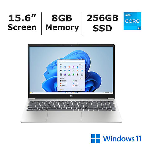 HP Inc. 15.6" Touchscreen Laptop, Intel Core i3 Processor, 8GB RAM,  256GB SSD, Intel UHD Graphics