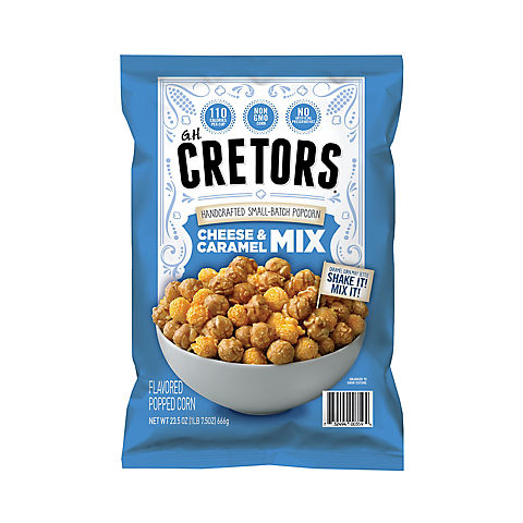 Cretors Cheese & Caramel Mix Popped Corn, 23.5 oz.