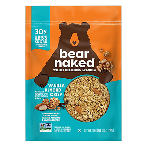 Bear Naked Granola Cereal Whole Grain Granola - Vanilla Almond Crisp, 28 oz.