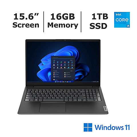 Lenovo V15 G4 15.6" FHD Notebook, Intel Core i5-1335U 1.3GHz, 16GB RAM, 1TB PCIe SSD, Windows 11 Pro