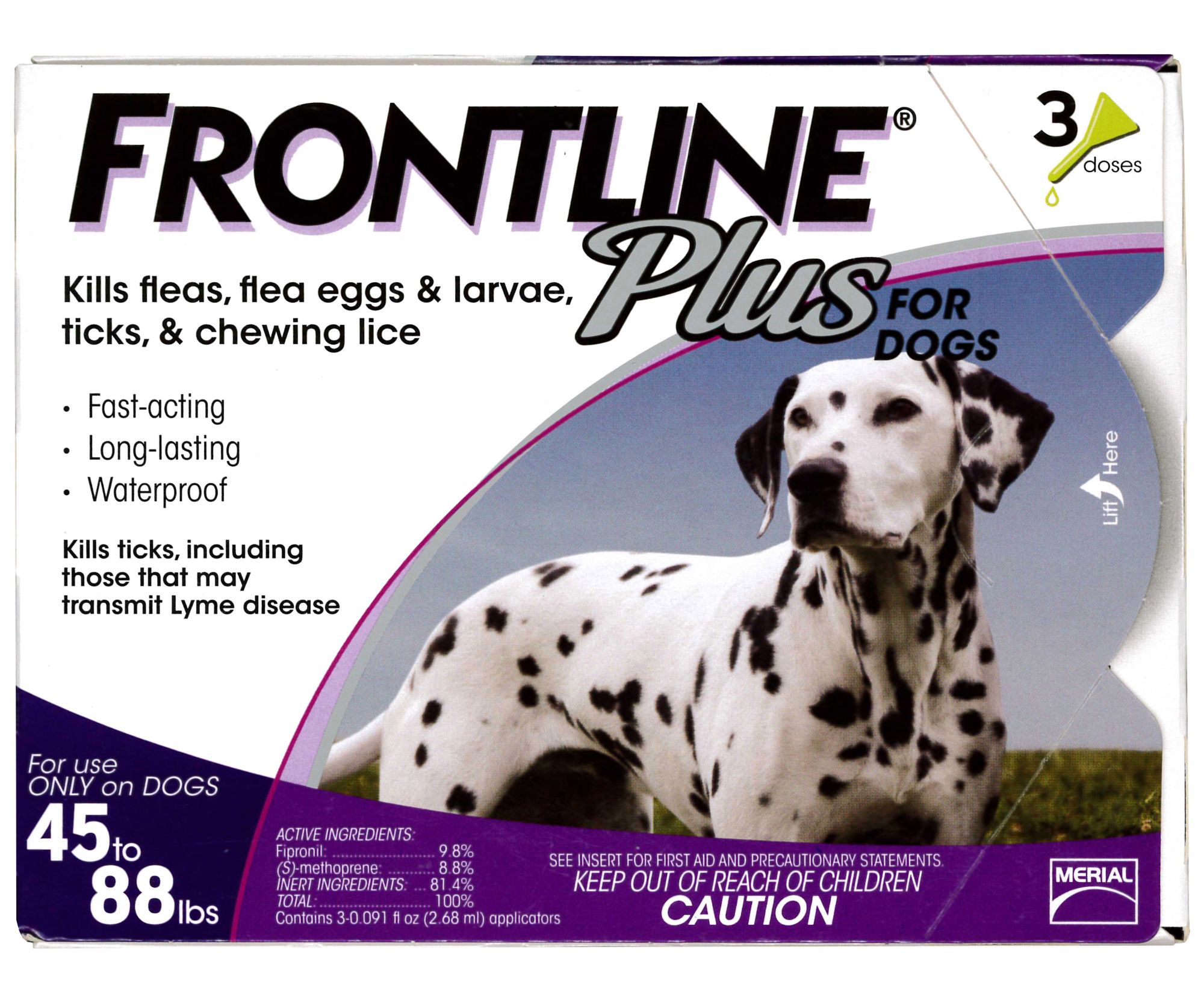 Frontline Plus For Large Dogs, 3 