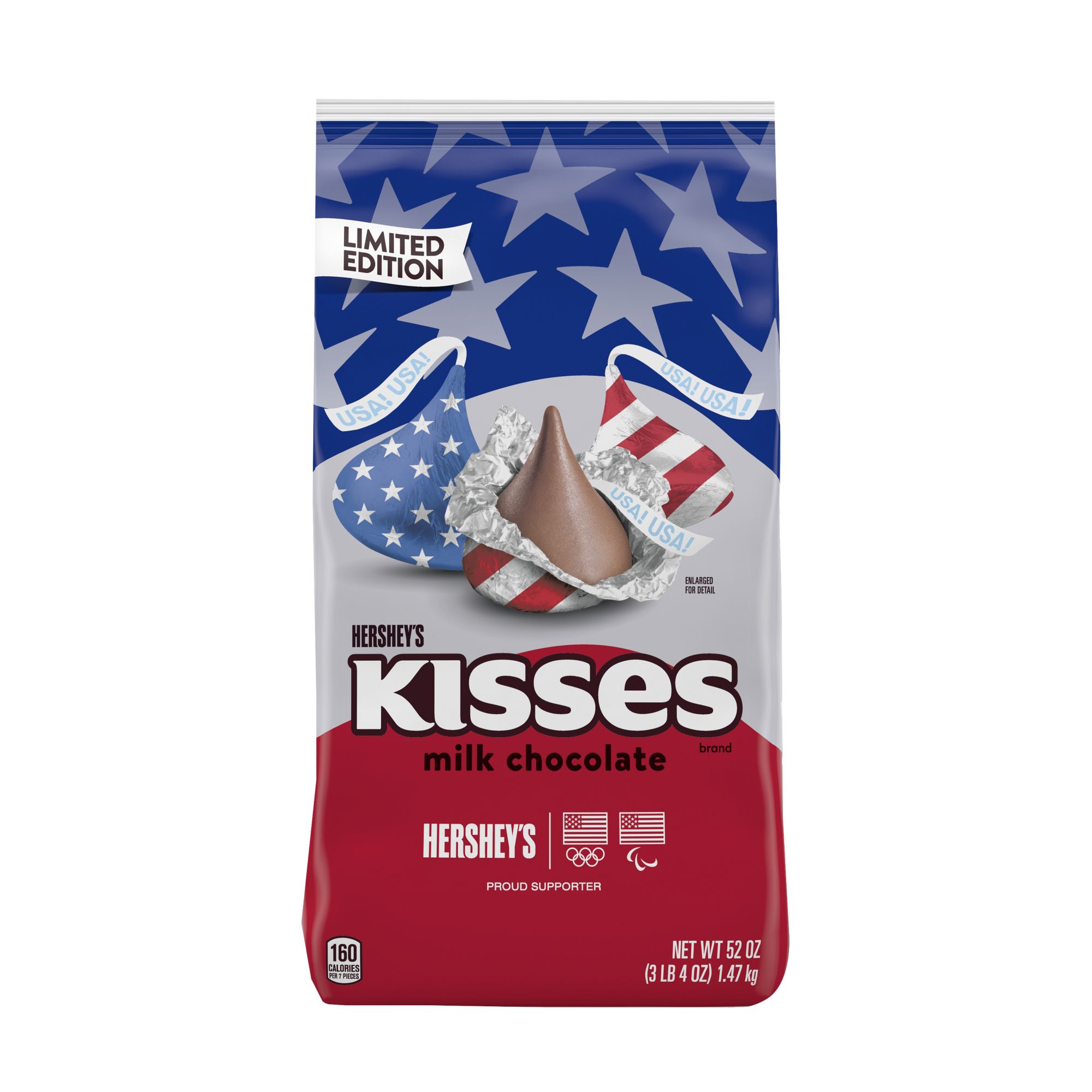 Hershey's Kisses Patriotic Foil 52 oz.