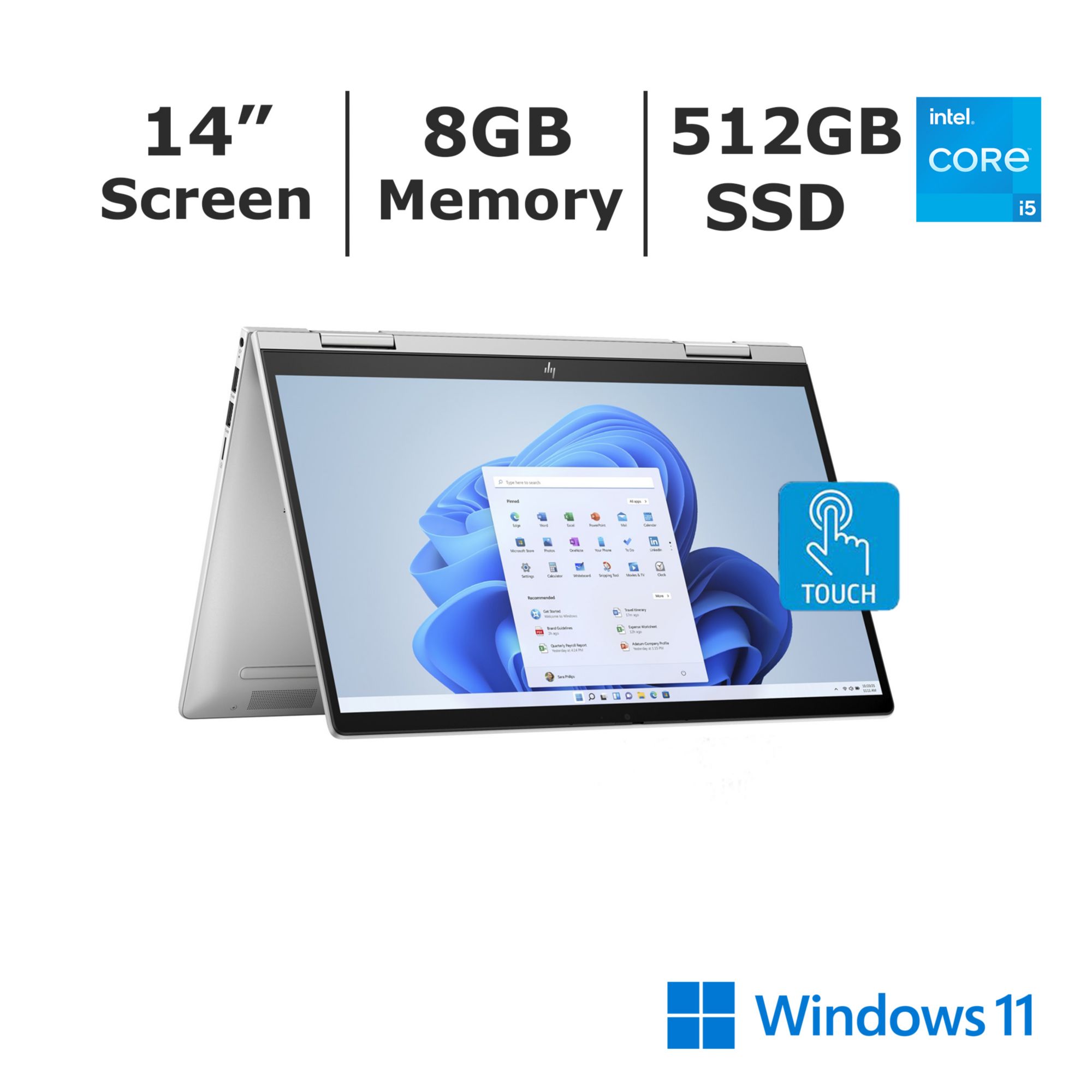 HP ENVY x360 14” FHD 2-in-1 Touchscreen Laptop | BJ's Wholesale Club