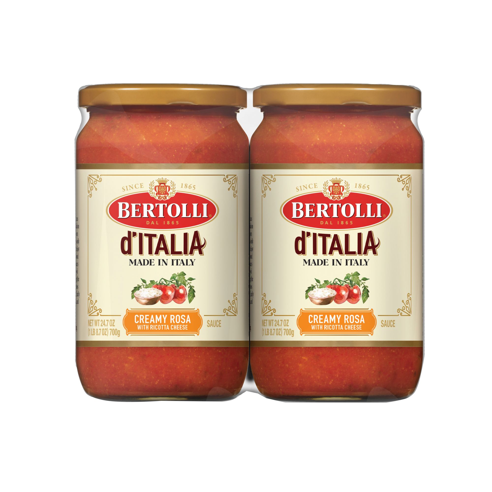 Bertolli d'Italia Creamy Rosa Sauce, 2 pk./24.7 oz. | BJ's Wholesale Club