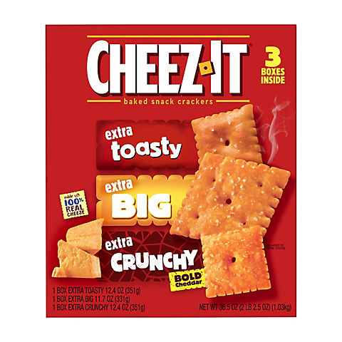 Cheez-It Cheese Crackers Variety Pack, 3 pk.