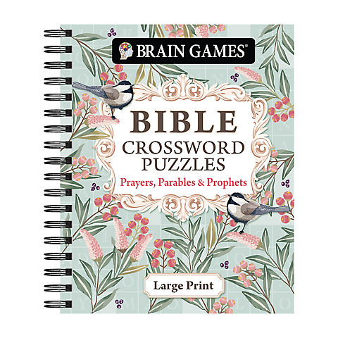 Brain Games - Bible Crossword Puzzles: Prayers, Parables & Prophets 