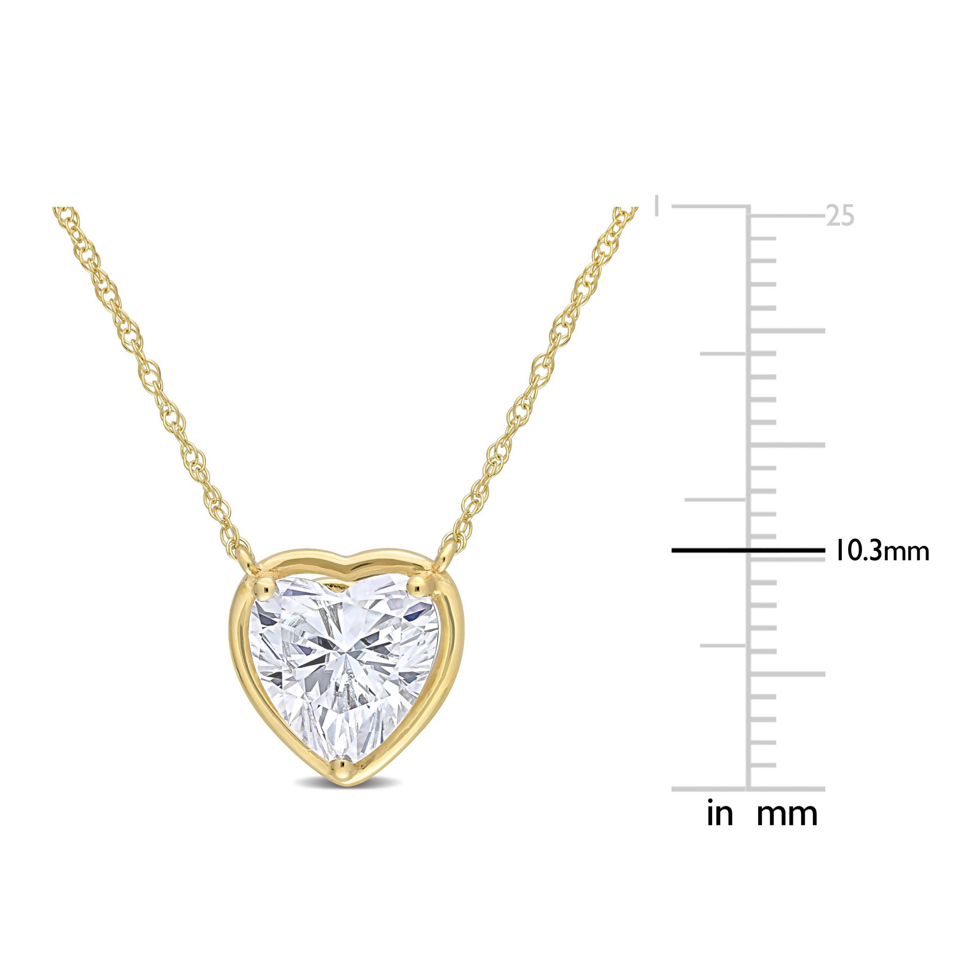 10k Yellow Gold Diamond Halo on sale Heart Pendant Charm